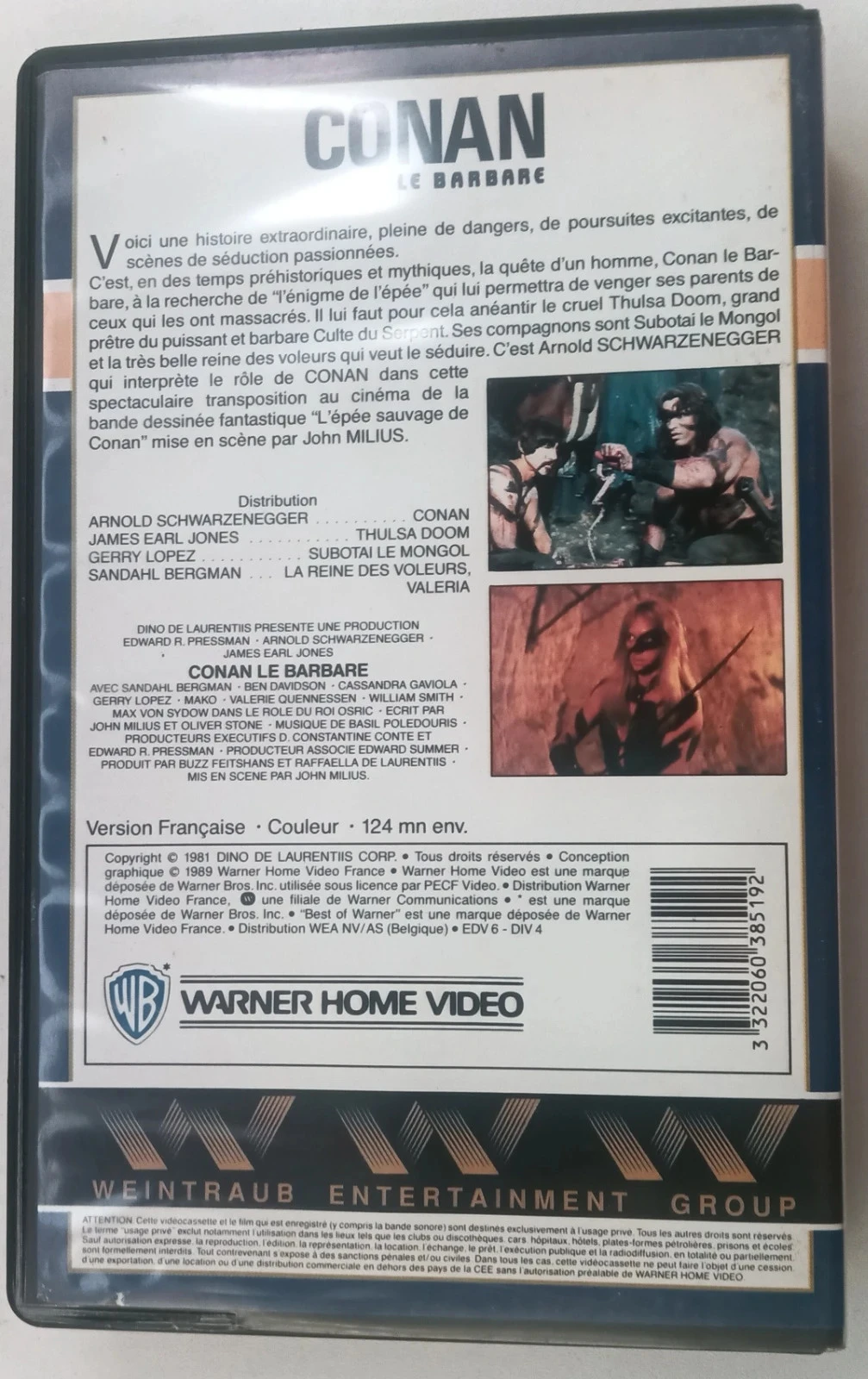 VHS Conan – Arnold Schwarzenegger – photo 4